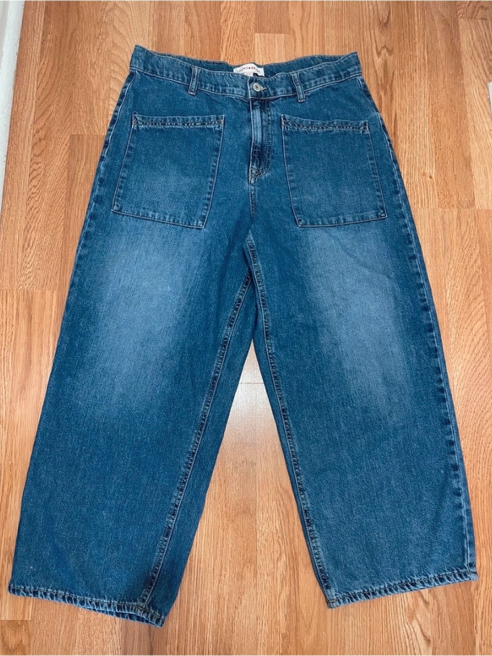 Lucky Brand Relaxed Straight-Leg Cropped Jeans